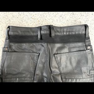 G-Star Motac line of slim jeans. RAW denim jeans inspired by Motorcycle leathers